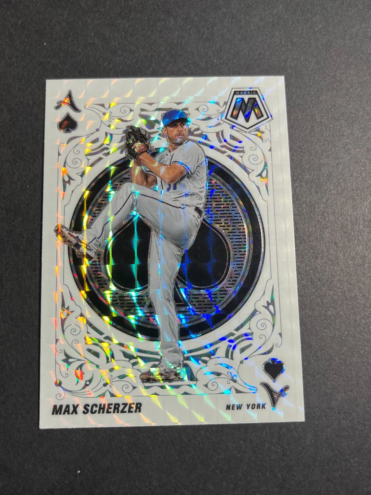 2022 Panini Mosaic - Aces Max Scherzer #A-10 Mosaic Prizm New York Mets MLB