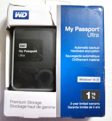Western Digital WD My Passport Ultra 1 TB Black Model WDBGPU0010BBK-NESN