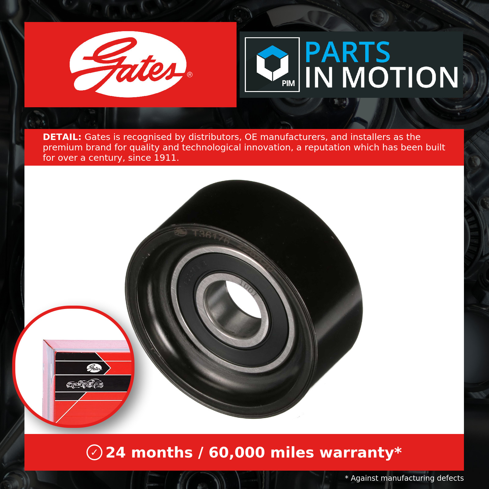 DEFLECTIONGUIDE PULLEY VRIBBED BELT T36176 FOR MITSUBISHI SPACE/STAR/MPV OPEL - Image 15