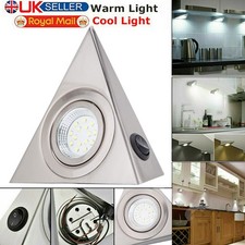 LED Mains Under Cabinet Lights For Kitchen Cupboard Shelf Counter Triangle Lamp