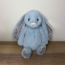 NWT Medium Blossom Aqua Bunny Jellycat - Retired  Authentic Design 