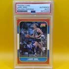 Larry Bird Signed 1986 Fleer #9 - Authentic Auto - PSA/DNA CERTIFIED