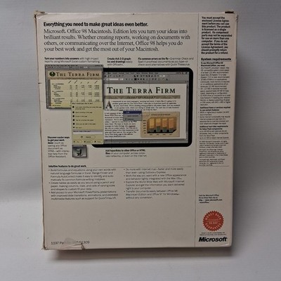 Microsoft Office 98 Macintosh Edition for sale online | eBay