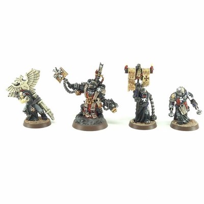 Warhammer 40k Grimaldus and Retinue Black Templars Rare OOP Metal Painted