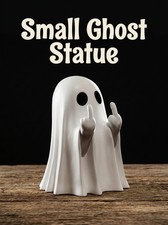 Middle Finger Ghost Statue 7.5cm, Terrifying Halloween Ghost Small Decoration