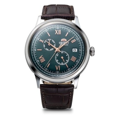 Orient Classic Bambino RN-AK0703E Automatic Green Dial Day-Date 40,5mm JDM NEU