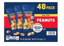 Planters Salted Peanuts 48 1-ounce packs
