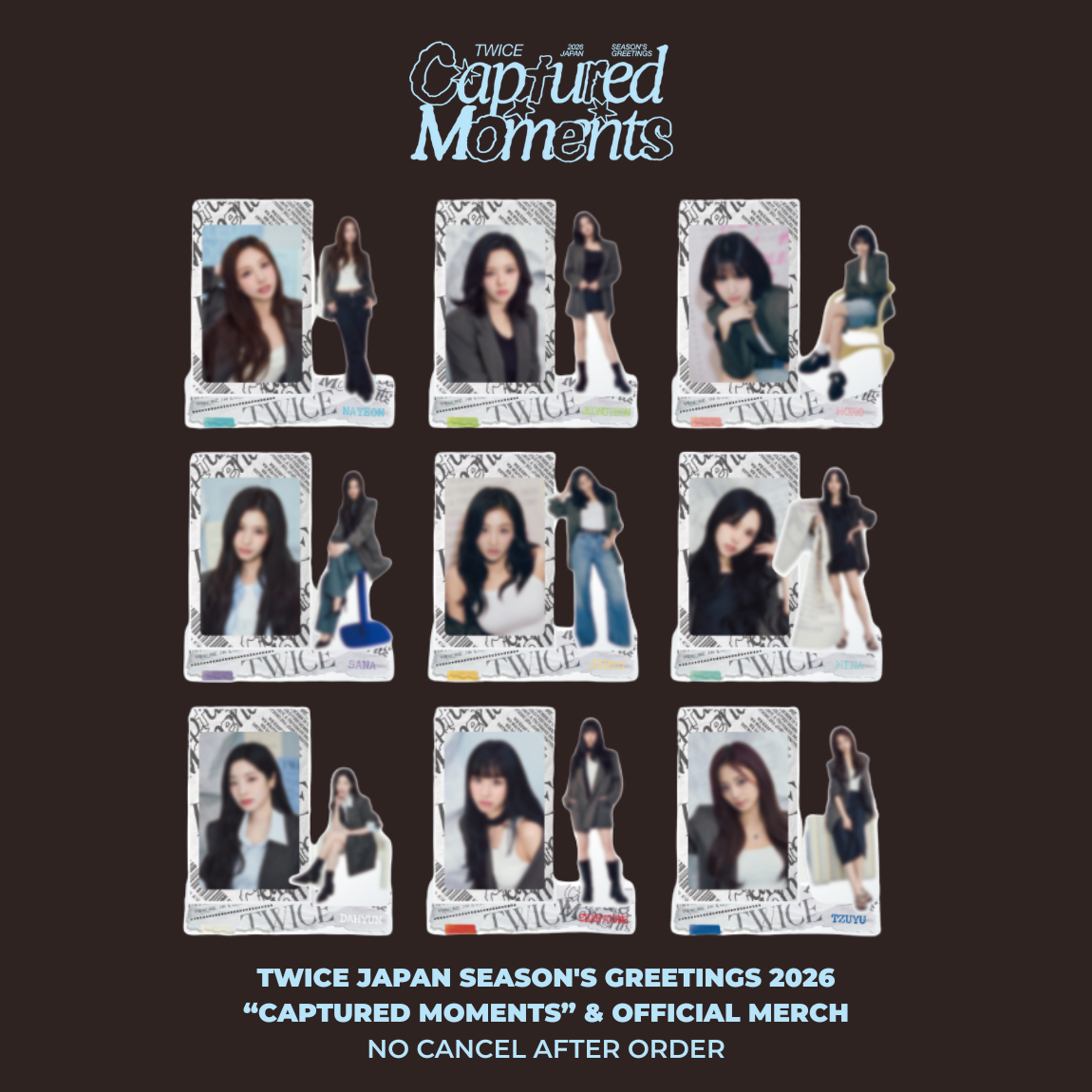 TWICE JAPAN SEASON'S GREETINGS 2026 “CAPTURED MOMENTS” PHOTO STAND