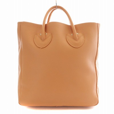 Young Olsen Embossed Leather D Tote M Handbag Orange | eBay