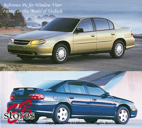 For 1997-2003 Chevrolet Malibu Smoke Window Visor Rain Guard Deflector 4pcs Set - Bild 8 von 8