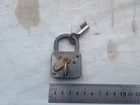 Old Early Vintage Abus Padlock with 2 Keys Pad Lock Made in Germany