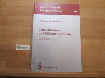 Data structures and efficient algorithms : final report on the DFG special joint