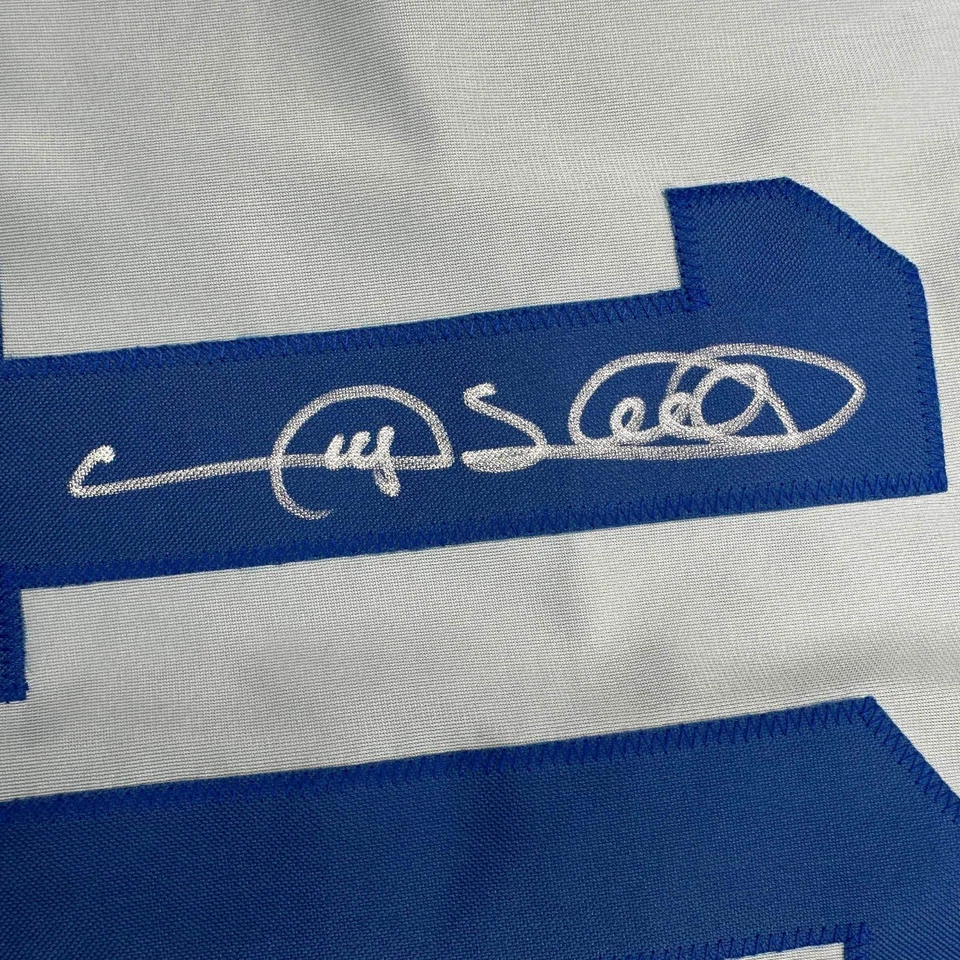 Autographed/Signed Gary Sheffield Los Angeles LA Grey Baseball Jersey JSA COA - Image 3 of 4