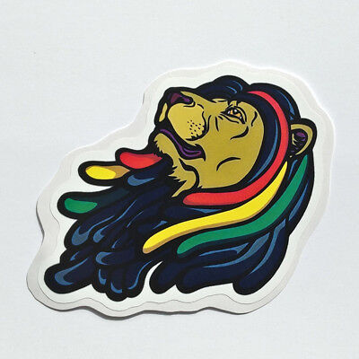 Lion of Judah Sticker Decal Vinyl Rasta Jamaica Bob Marley Roots Dub Reggae Car 