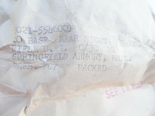M1 Garand Rear Sight Base SA Springfield Armory New Old Stock - Picture 5 of 6