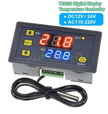 W3230 Digital Temperature Controller Thermostat 20A -55 -120  Relay Output DC/AC