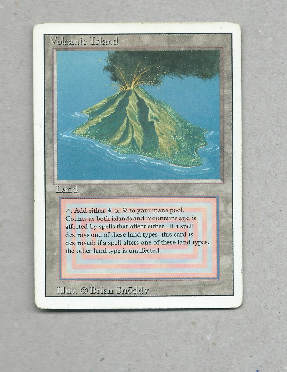 MTG - Volcanic Island - Dual Land - Revised Edition