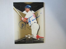 2009 Topps Triple Threads # 68 Carl Yastrzemski Autograph Card Boston Red Sox