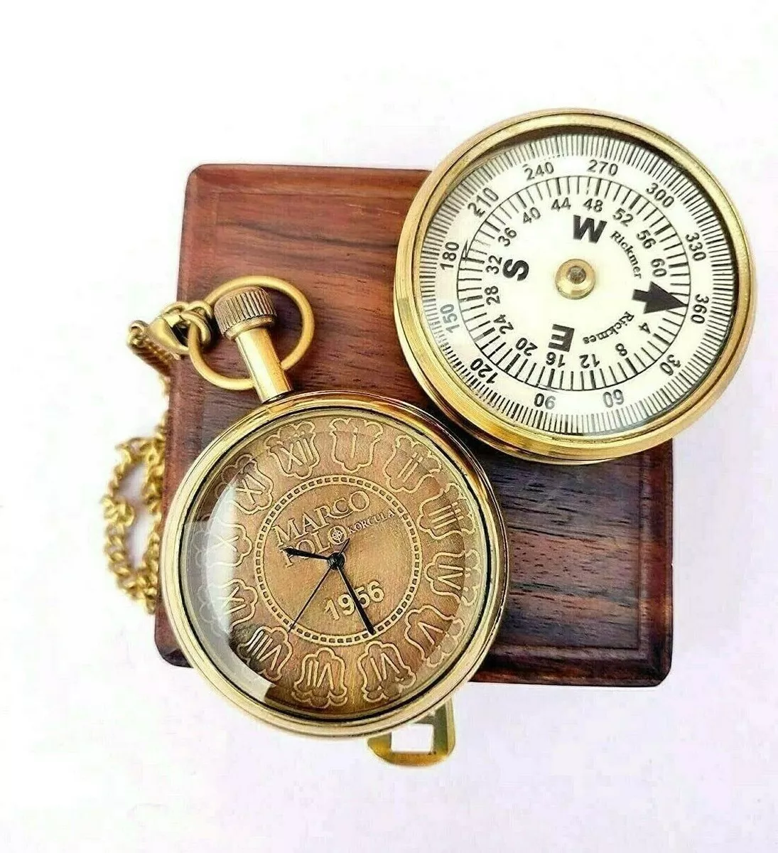 Pocket watch compass best sale combo