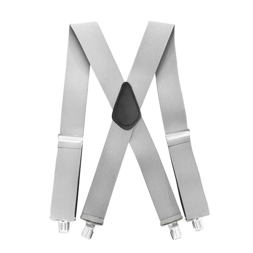 Jackster Suspenders X-back adjustable with strong Jumbo clips 2" wide - Picture 25 of 64