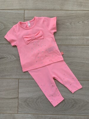 Billieblush 6 Months Baby Girls Summer Outfit Pink Top And Leggings