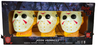 Friday The 13th Jason Voorhees Musical Pathway Marker Lights Halloween 2022 New