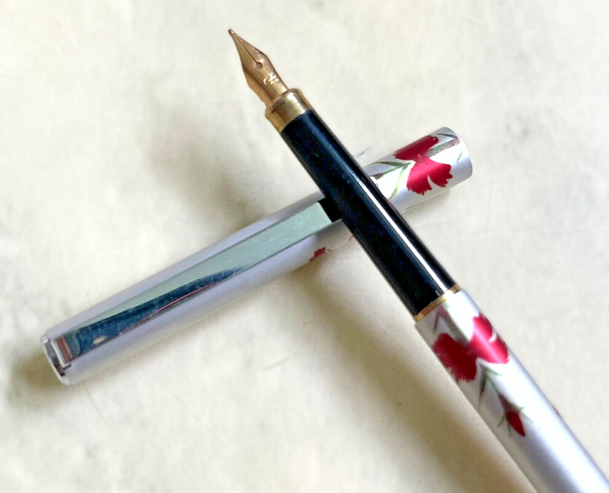 Vintage Rare Pilot Eve Thin Fountain Pen Aluminum Body EF nib