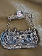 Large German Hiking Medal 1982 Wandertage Rothenburg Mit Doppelbrucke Germany