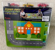 Foam Mat Vehicle Set 3 vehicle with 6sq Feet Playmat Ages 3 