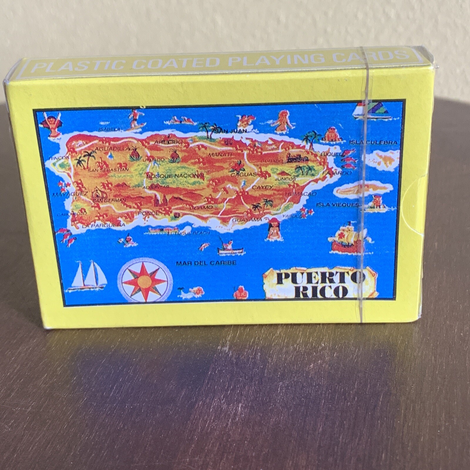 Vintage Puerto Rico Caribbean Souvenir Playing Cards Sealed Island Ocean Map eBay