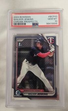 2024 Bowman Chrome Walker Jenkins PSA 10