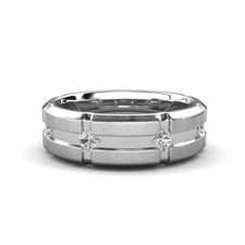 Princes Lab Grown Diamond Men's Wedding Band (7.50 mm) 14K Gold JP: 326704