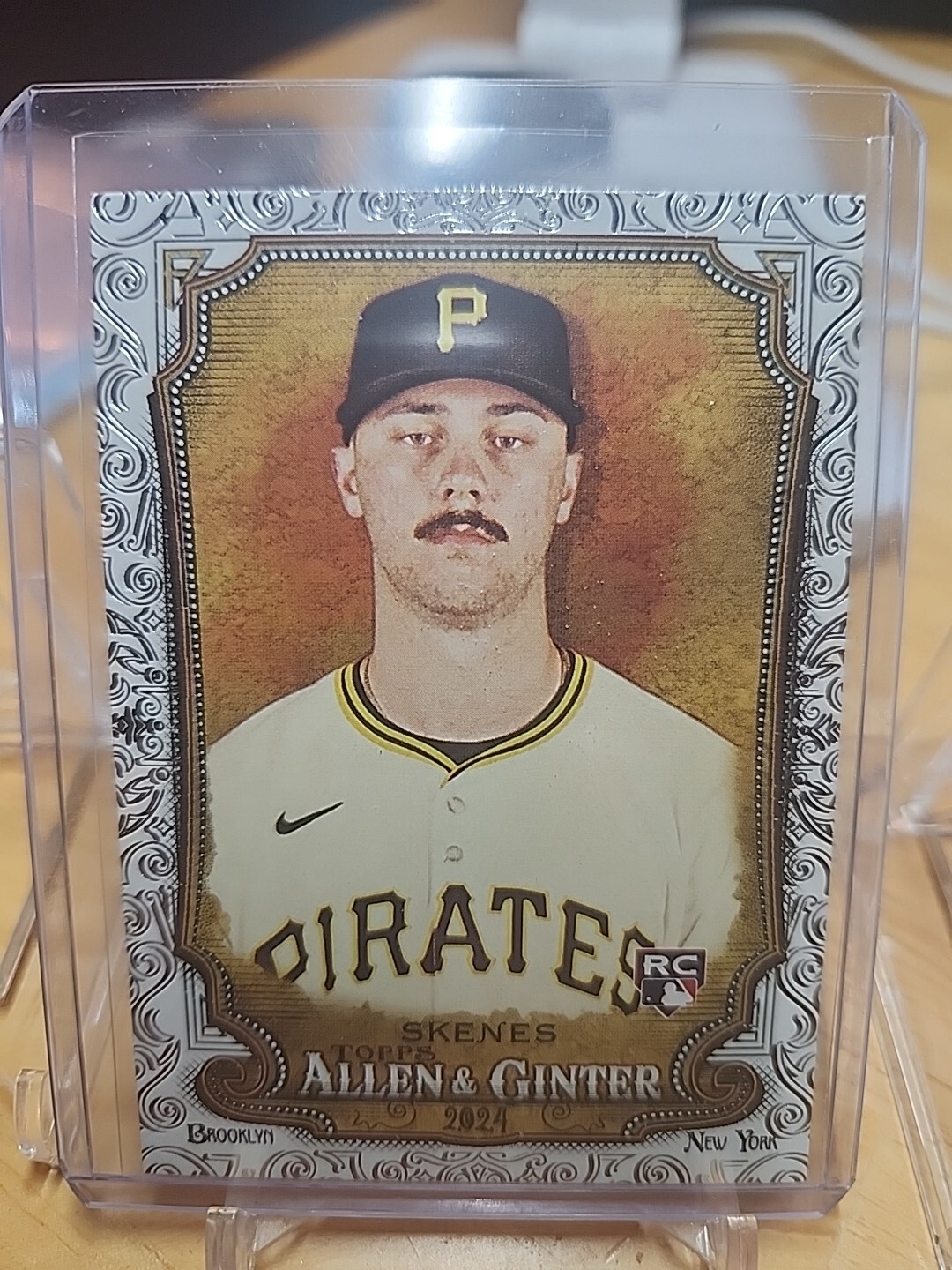 PAUL SKENES 2024 TOPPS ALLEN & GINTER FILAGREE FOIL SSP # 282 ROOKIE PIRATES
