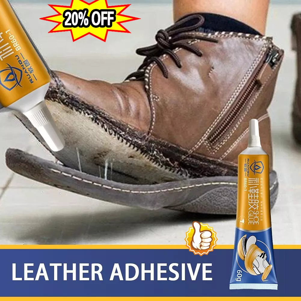 Contact Cement Glue Adhesive Rubber Leather-Fabrics Patch  Sole-Heel-Shoe-Repair^