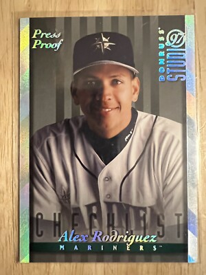 1997 Studio Silver Press Proofs #165 Alex Rodriguez Mariners