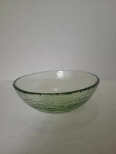 Fire and Light Recycled Glass 6" Bowl Olive 1st Quality