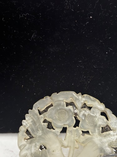 Antique Jewelry finding birds s Silvertone petals blue green bead READ  P136 - Afbeelding 7 van 7