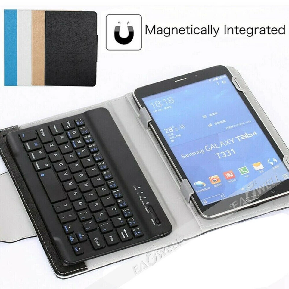 For iPad Mini 1/2/3 Mini 4/5/6 7.9" Universal Keyboard Leather Stand Case Cover - Image 2 of 4