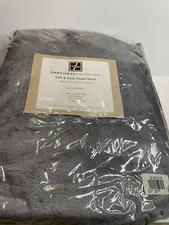 Concierge Collection Soft & Cozy Plush Angel Wrap - 58 X 72” Gray, New In Pkg