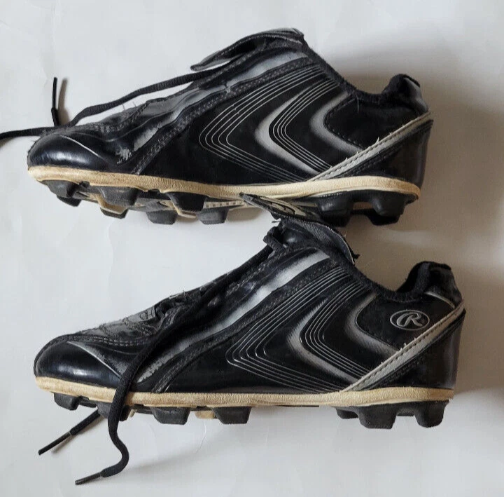 Botines de fútbol Rawlings juveniles talla 3 niños Sao Paulo negros usados Foto 2 de 4