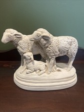 Sheep Family Figurine Vintage