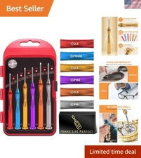Ergonomic 6PC Magnetic Screwdriver Set - Ideal for Eyeglass & Electronics Repair