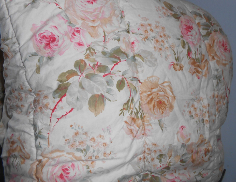 Preowned RALPH LAUREN Woodstock Garden Floral Rose Cottage Core Queen