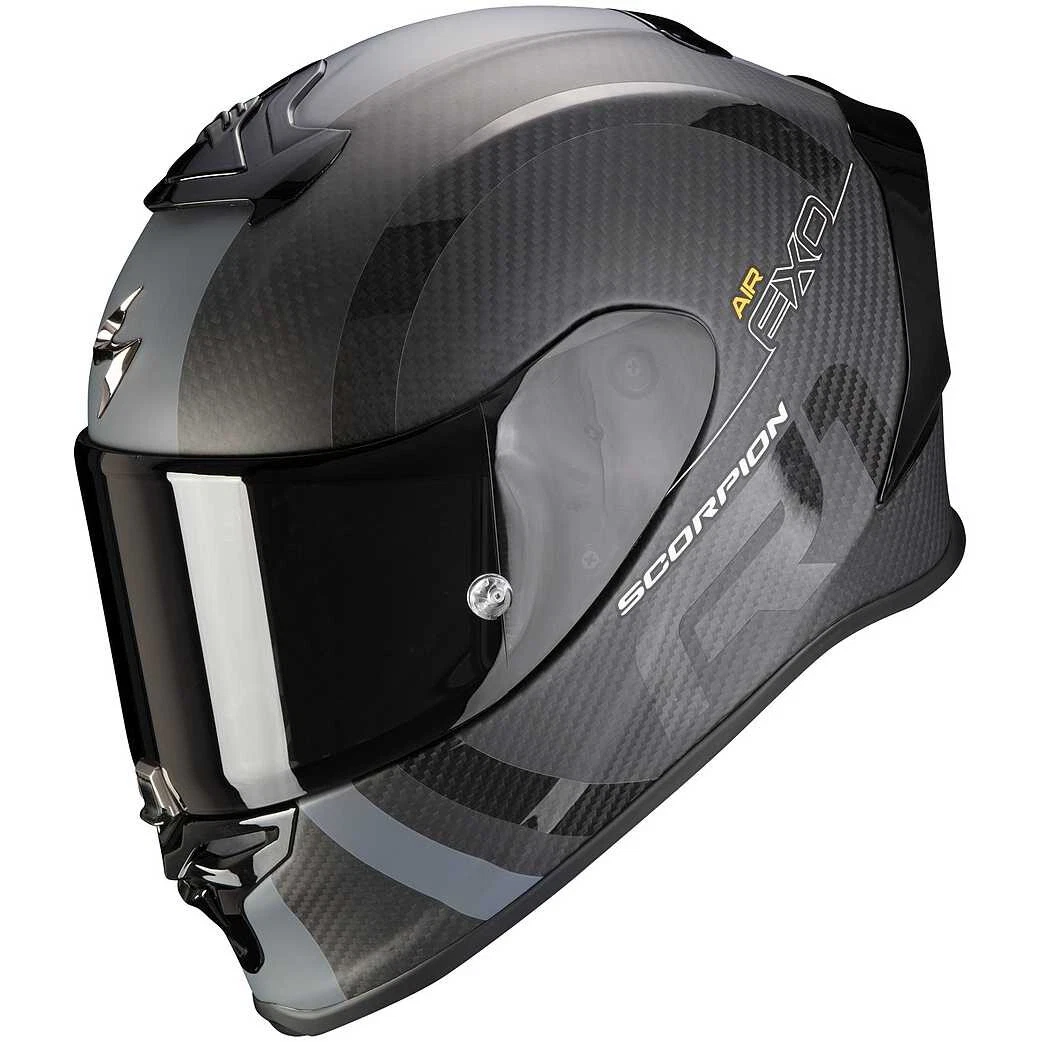 Casco Integral Moto Scorpion Exo R1 Evo Carbono MG Silver L Helmet