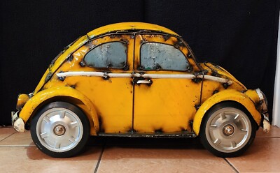 VW Beetle Bug Yellow Metal Cooler - THINK OUTSIDE | eBay