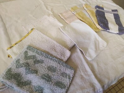 9 Gants de toilettes en coton - Photo 1/3