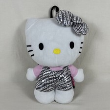 Hello Kitty Sanrio Backpack Bag Plush 14  Sequins Bow 2013