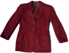 CLASSIQUES FOR NORDSTROM Womens Red Blazer 100 Wool Made in Japan Size Small