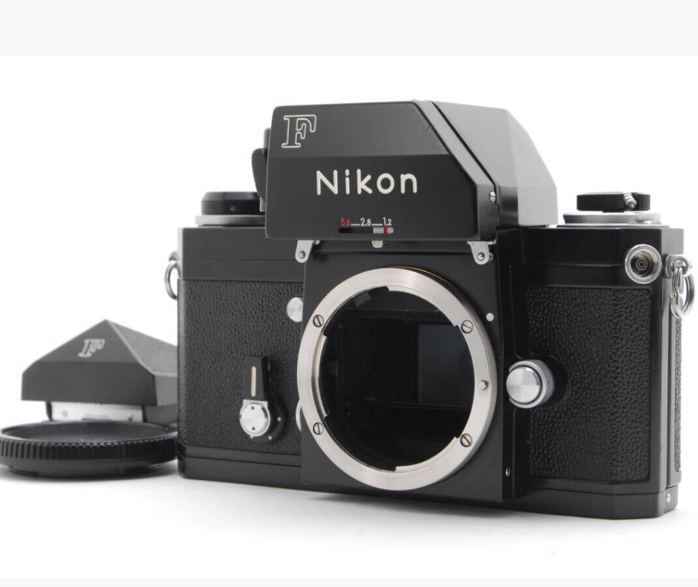 Nikon F Black Eyelevel & Fhotomic Finder SLR Film Camera