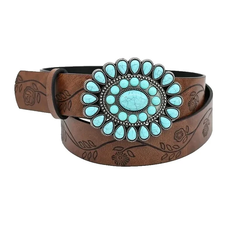 Talla L para Mujer Cinturones Cinturón de Concho